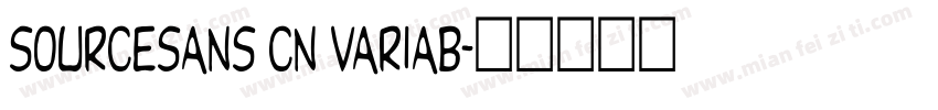 SOURCESANS CN VARIAB字体转换